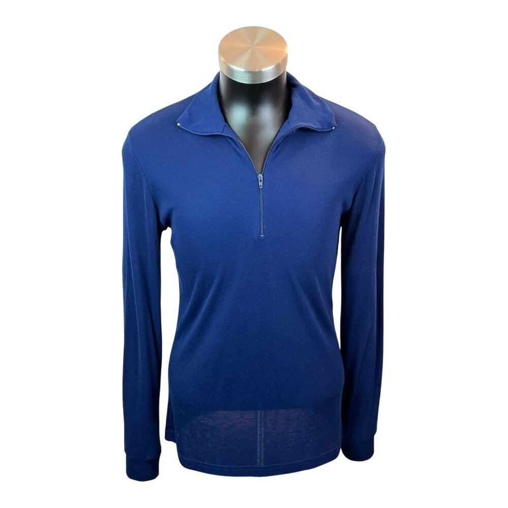 Patagonia Capilene 1/4 Zip Pullover Shirt Mens Large Blue